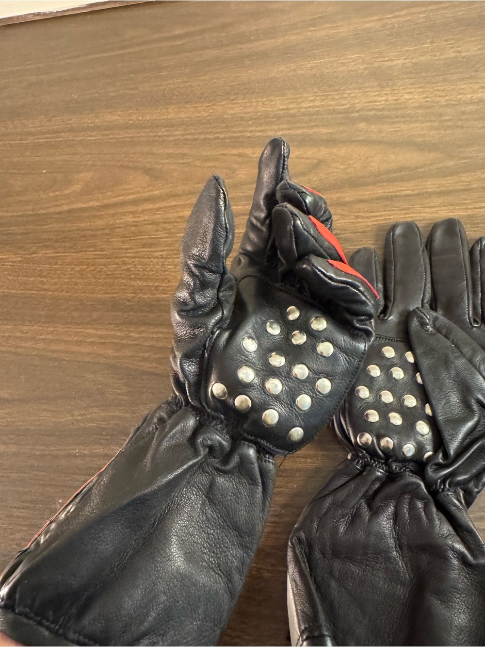 Vintage Frank Thomas Made in England Leather Motorcycle Gloves Men’s L Bike - Picture 8 of 10